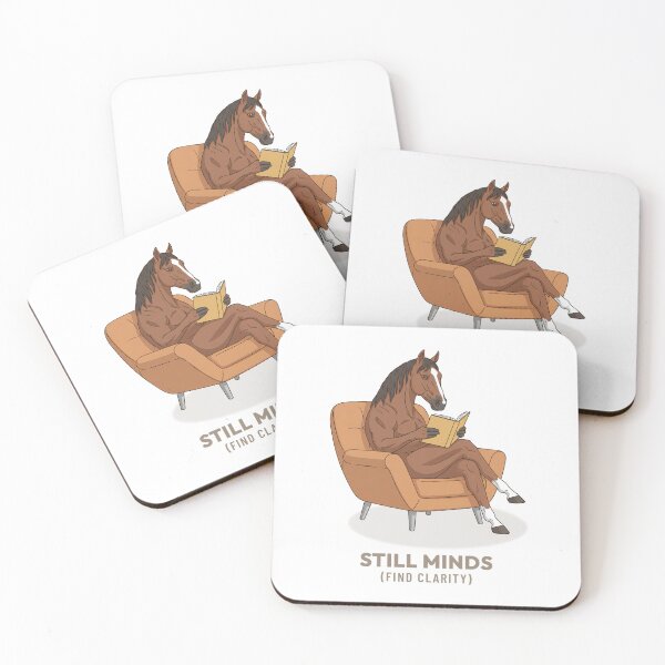 Item preview, Peaceful Horse Reading Book Vintage Aesthetic designed and sold by COZY VINTAGE animal.