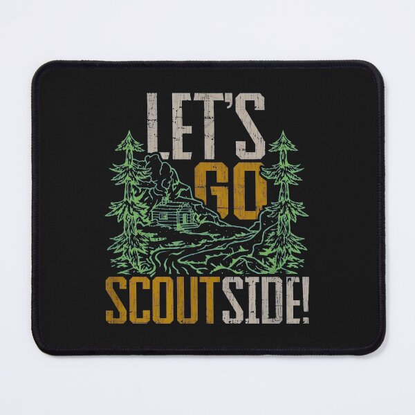 Item preview, Lets Go Scoutside Mountain Cabin Retro Outdoor Adventure designed and sold by oq0rsggc.