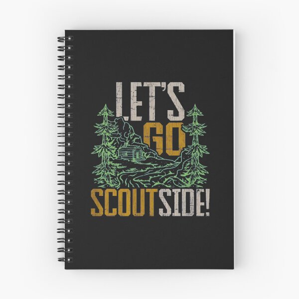 Item preview, Lets Go Scoutside Mountain Cabin Retro Outdoor Adventure designed and sold by oq0rsggc.
