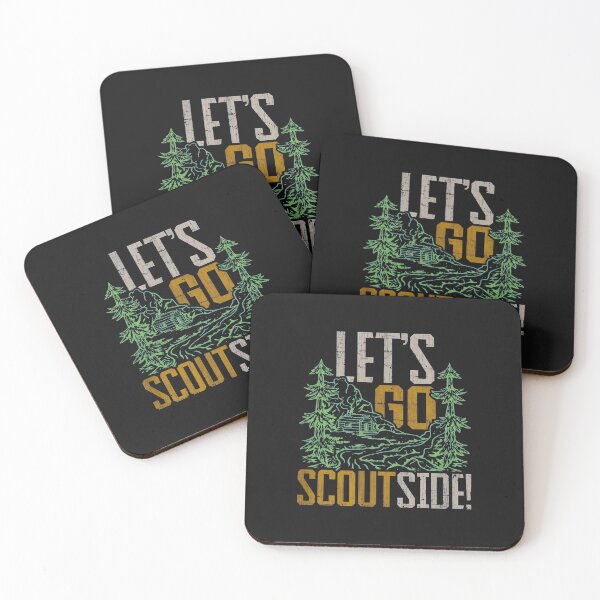 Item preview, Lets Go Scoutside Mountain Cabin Retro Outdoor Adventure designed and sold by oq0rsggc.