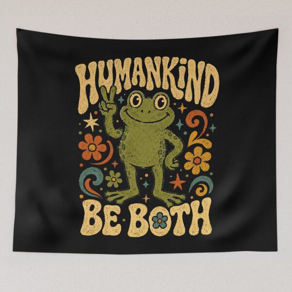 Item preview, Humankind Be Both Funny Frog Philosophy designed and sold by Victor Shadehorn.