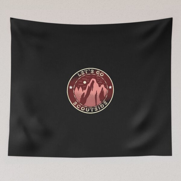 Item preview, Let's Go Scoutside Mountain Vintage Emblem designed and sold by j5ceetdjr9bp.
