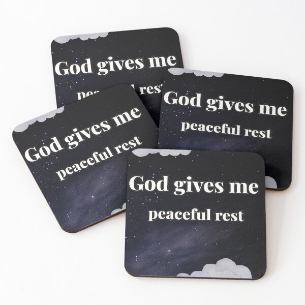 Item preview, God Gives Me Peaceful Rest Faith Art designed and sold by CeciReynaga.