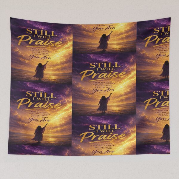 Item preview, Evidence of Grace - Still I Will Praise Christian Design designed and sold by EvidenceOfGrace.