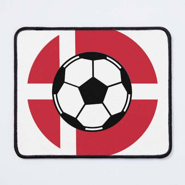 Item preview, Denmark Danish Football World Cup Team Colors Sticker T-Shirt designed and sold by Rolographics1.