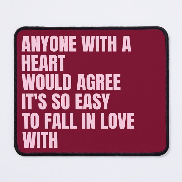 Item preview, Anyone With a Heart Would Agree - Olivia Dean So Easy Song Lyrics designed and sold by Aesthetic Crew.