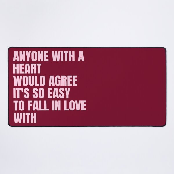 Item preview, Anyone With a Heart Would Agree - Olivia Dean So Easy Song Lyrics designed and sold by Aesthetic Crew.