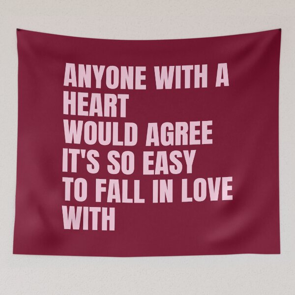 Item preview, Anyone With a Heart Would Agree - Olivia Dean So Easy Song Lyrics designed and sold by Aesthetic Crew.