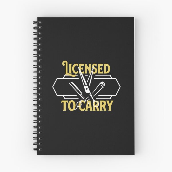 Item preview, Licensed To Carry Barber Scissors Straight Razor Emblem designed and sold by oq0rsggc.