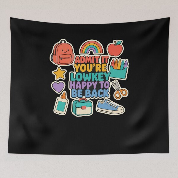 Item preview, Admit It You're Lowkey Happy To Be Back School designed and sold by snowry.