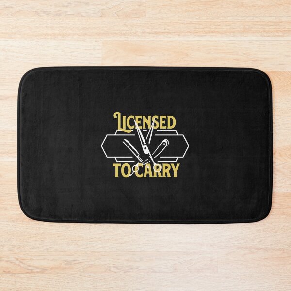 Item preview, Licensed To Carry Barber Scissors Straight Razor Emblem designed and sold by oq0rsggc.