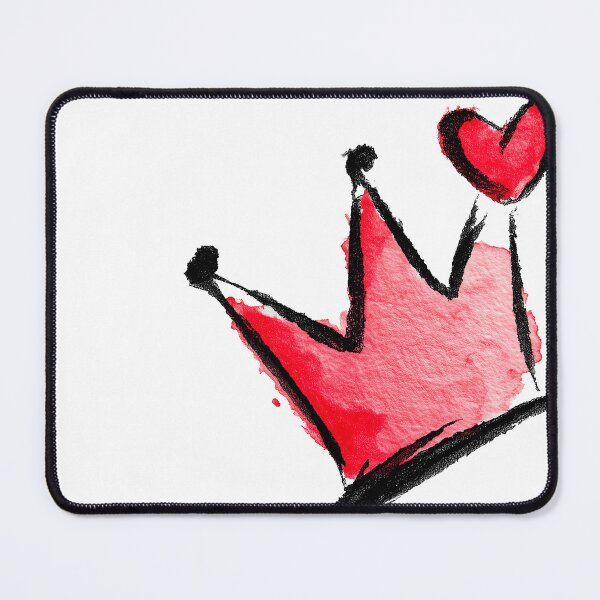 Item preview, Red Watercolor Crown with Cute Heart Art designed and sold by colorful-white.