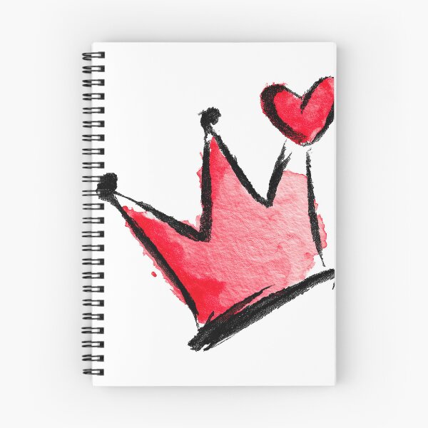 Item preview, Red Watercolor Crown with Cute Heart Art designed and sold by colorful-white.