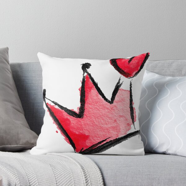 Item preview, Red Watercolor Crown with Cute Heart Art designed and sold by colorful-white.