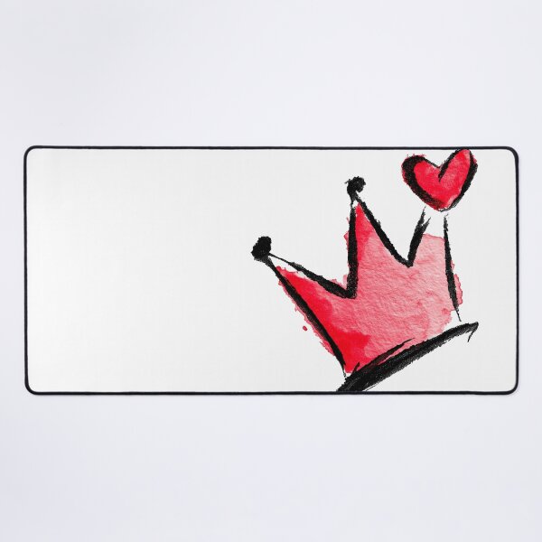 Item preview, Red Watercolor Crown with Cute Heart Art designed and sold by colorful-white.