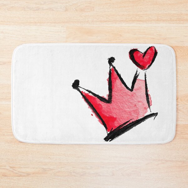 Item preview, Red Watercolor Crown with Cute Heart Art designed and sold by colorful-white.