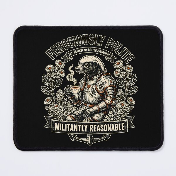 Item preview, Ferociously Polite Honey Badger designed and sold by Felipe-barg.