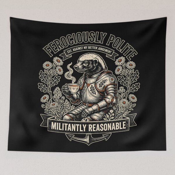 Item preview, Ferociously Polite Honey Badger designed and sold by Felipe-barg.