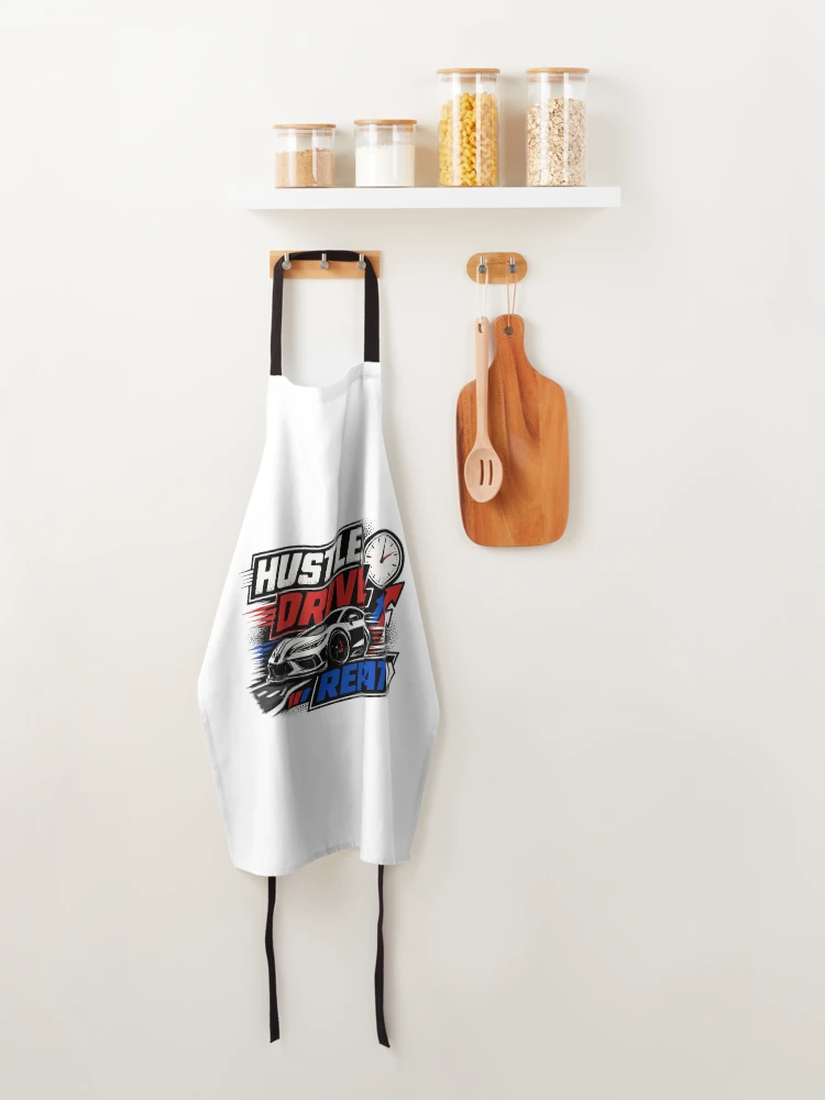 Thumbnail 4 of 6, Apron, Hustle Drive Repeat designed and sold by RAS-77.