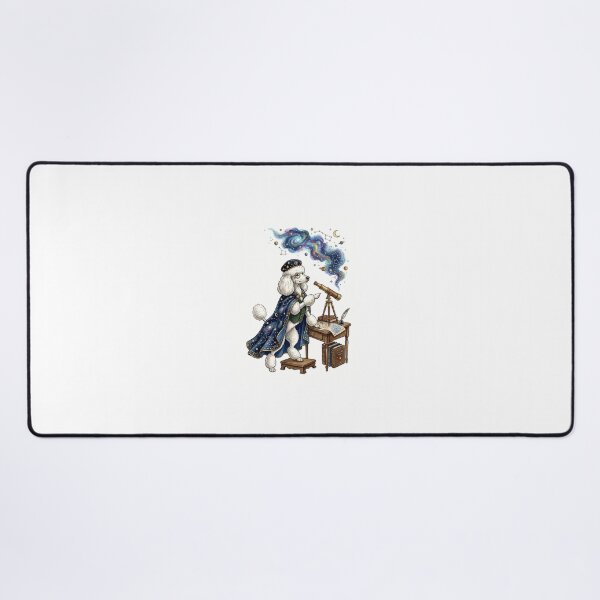 Item preview, Standard Poodle Astronomer with Starry Cape and Telescope designed and sold by PictoVibe.