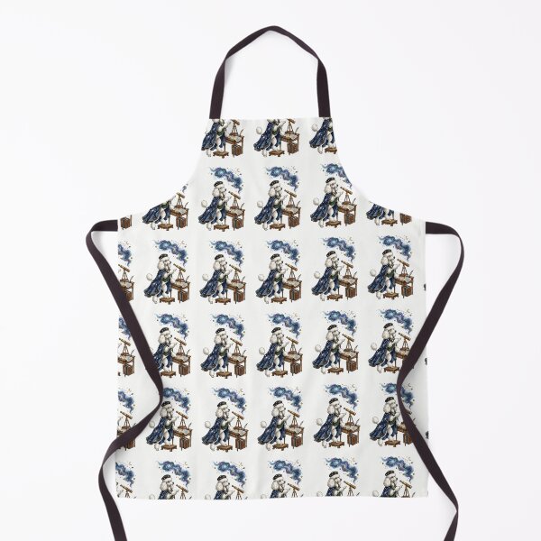Item preview, Standard Poodle Astronomer with Starry Cape and Telescope designed and sold by PictoVibe.