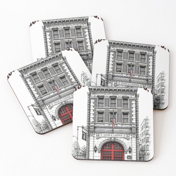 Item preview, Vintage NYC Firehouse Retro Architecture designed and sold by NzrProcreate.