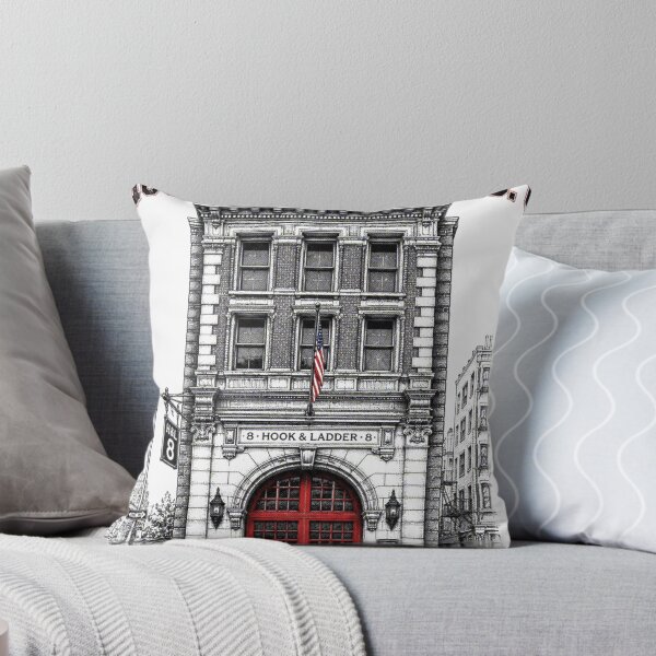 Item preview, Vintage NYC Firehouse Retro Architecture designed and sold by NzrProcreate.
