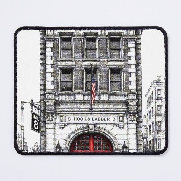 Item preview, Vintage NYC Firehouse Retro Architecture designed and sold by NzrProcreate.