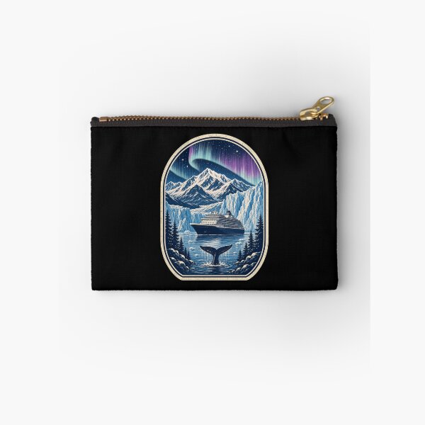 Item preview, Vintage Arctic Cruise Ship Whale Polar Lights Design designed and sold by snowry.