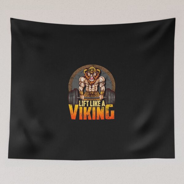 Item preview, Lift Like Viking Gym Workout Strength Fitness Art designed and sold by oq0rsggc.