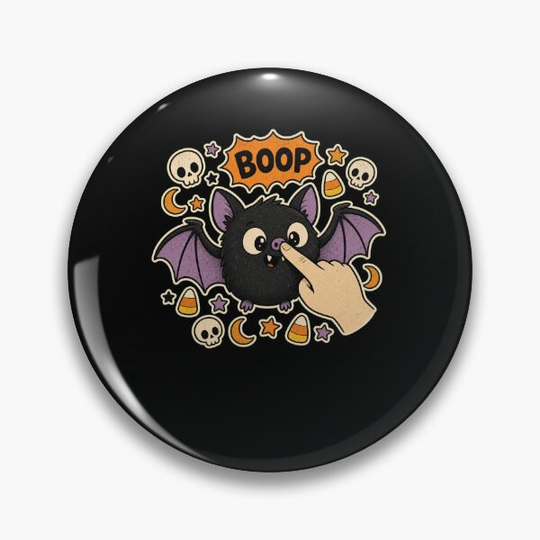 Item preview, BOOP Cute Bat Nose Poke Halloween Spooky Fun designed and sold by snowry.