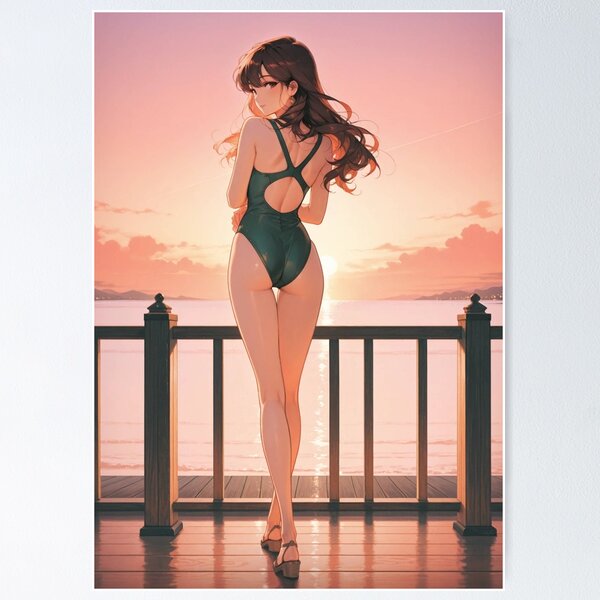 Item preview, RETRO SUNSET – Emerald Seaside Finale designed and sold by SEIMEI2025.