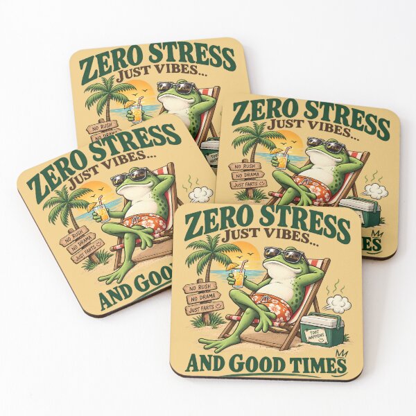 Item preview, Funny Chill Frog Beach Vacation designed and sold by Felipe-barg.