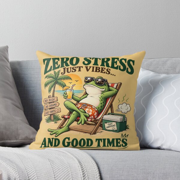 Item preview, Funny Chill Frog Beach Vacation designed and sold by Felipe-barg.