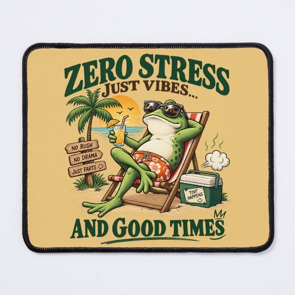 Item preview, Funny Chill Frog Beach Vacation designed and sold by Felipe-barg.