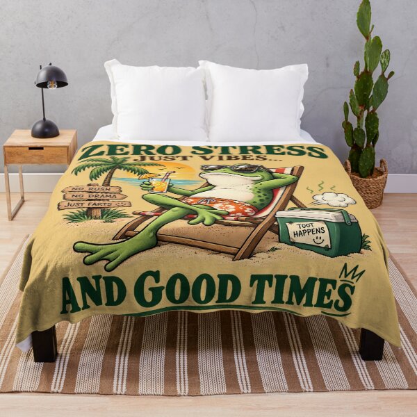 Item preview, Funny Chill Frog Beach Vacation designed and sold by Felipe-barg.