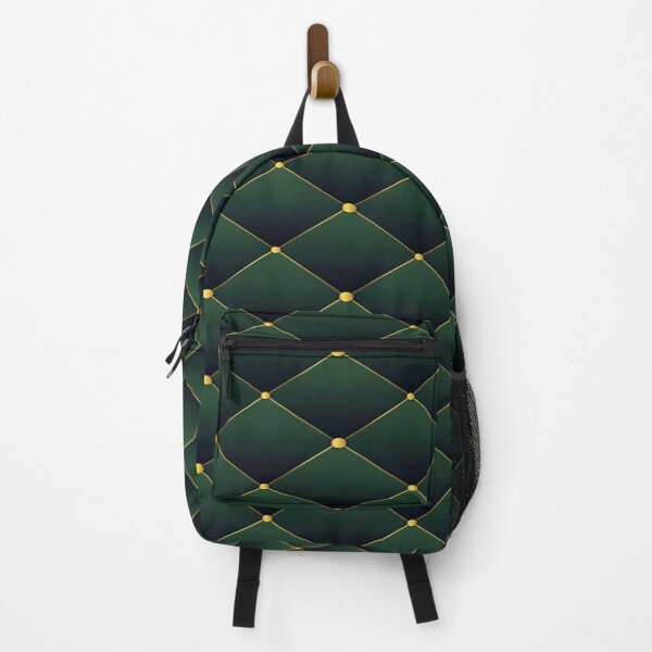 Item preview, Elegant Geometric Pattern Featuring Raised Diamonds with Golden Highlights Set Against a Deep Green Background for Contemporary Style designed and sold by Matt_Smith.