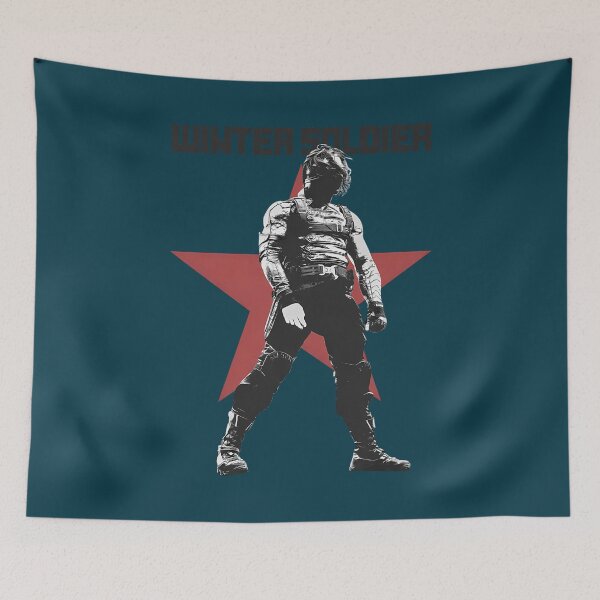 Item preview, Bucky Barnes The Winter Soldier Red Star Original Print designed and sold by FreshThredz.