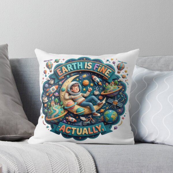 Item preview, EARTH IS FINE, ACTUALLY designed and sold by likbatonboot.