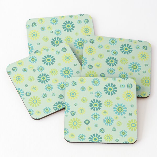 Item preview, Green Retro Floral Seamless Pattern Background designed and sold by prapapon.