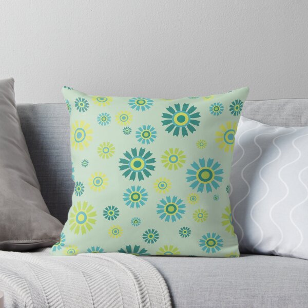 Item preview, Green Retro Floral Seamless Pattern Background designed and sold by prapapon.
