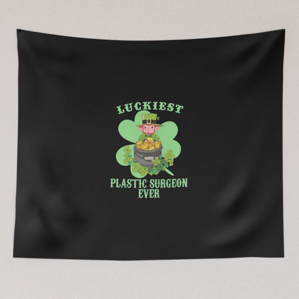 Item preview, Luckiest Plastic Surgeon Ever Leprechaun Pot Gold Clover designed and sold by oq0rsggc.