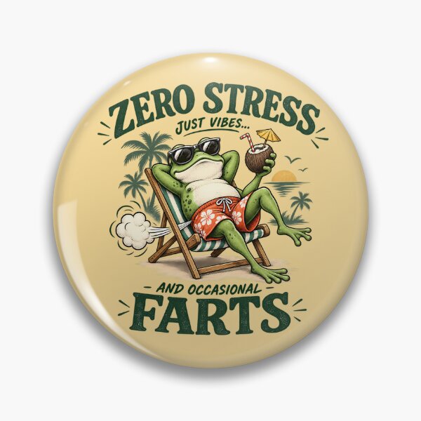 Item preview, Funny Farting Frog Beach Humor designed and sold by nasr-say.