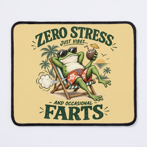 Item preview, Funny Farting Frog Beach Humor designed and sold by nasr-say.