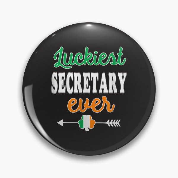 Item preview, Luckiest Secretary Ever Irish Shamrock Arrow designed and sold by j5ceetdjr9bp.