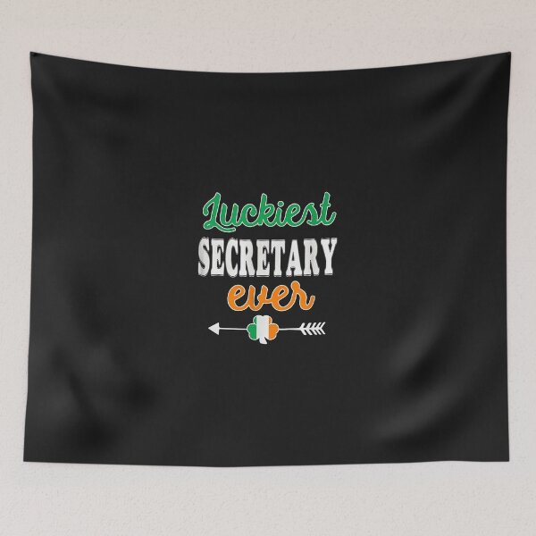 Item preview, Luckiest Secretary Ever Irish Shamrock Arrow designed and sold by j5ceetdjr9bp.