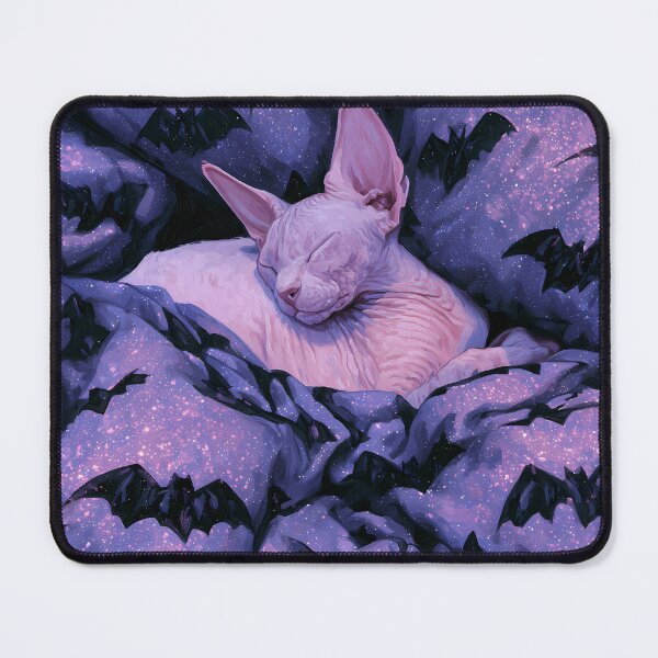 Item preview, Sleepy Sphynx Cat Print designed and sold by Nocturne Paws.