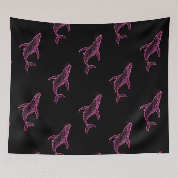 Item preview, Neon Pink Whale Ocean Spirit designed and sold by Exodoi.