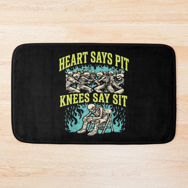 Item preview, heart says pit knees say sit skeleton funny designed and sold by BrittaniKreger1.