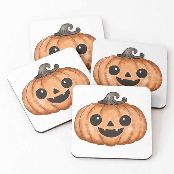 Item preview, Cute Watercolor Jack O Lantern Halloween Pumpkin Illustration designed and sold by Potattoo.